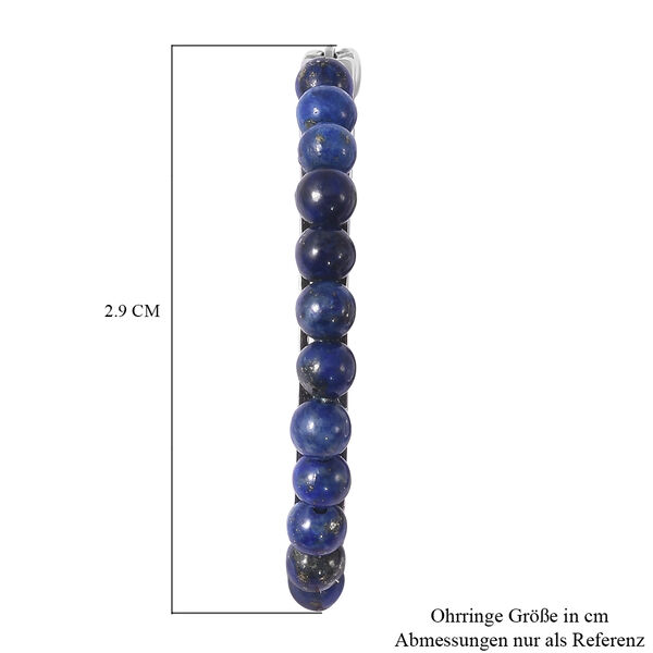 Lapislazuli-Creolen, Edelstahl ca. 2,40 ct image number 5