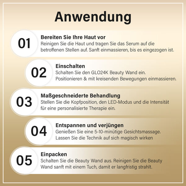 Glo24k:6-IN-1 Facial Therapy Wand image number 3