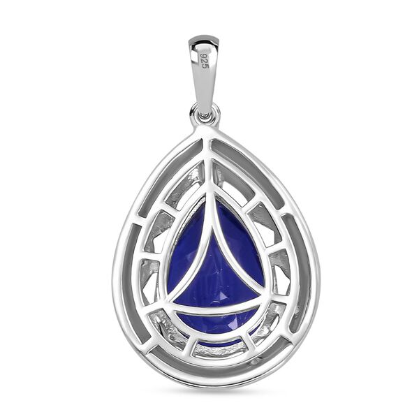 Tansanit-Farbe Quarz und Zirkon Anh&auml;nger - 6,12 ct. image number 4