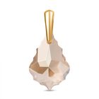 J Francis gefertigt mit SWAROVSKI Goldener Schatten Swarovski Kristall Anhänger 925 Silber 750 Gelbgold Vermeil 10.68 ct