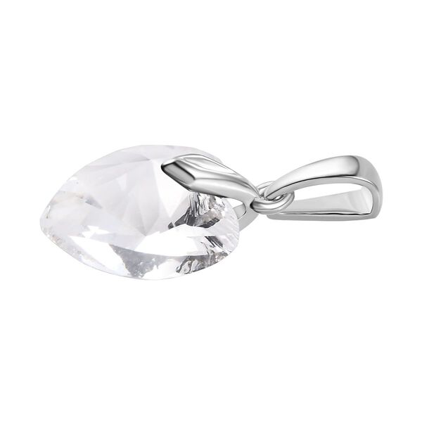 J Francis gefertigt mit SWAROVSKI- Weißer Swarovski Kristall Herz Anhänger image number 5