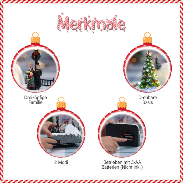 Musik Karussel Winterland mit LED lichter, Tannenbaum image number 3