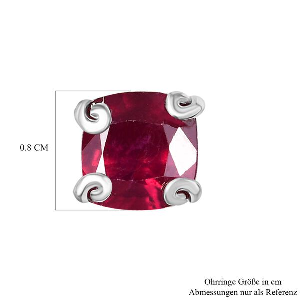 AA afrikanische Rubin Ohrringe - 4,48 ct. image number 5