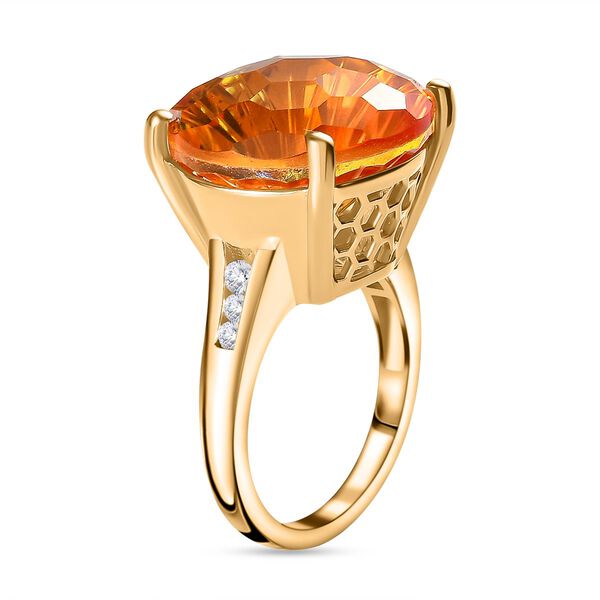 Sphaleros Quarz und Zirkon Ring - 14,44 ct. image number 5