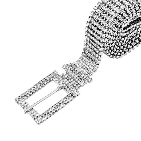 Kristall G&uuml;rtel, Silber image number 4