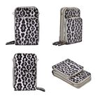 Handytasche mit Tragekette und RFID Schutz, 11x7x18cm, Leopard-Weiß image number 3