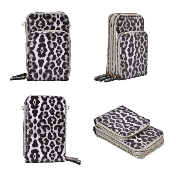 Mode Umhängetasche, braun Leopard image number 4