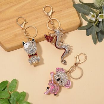 Schwarze Kristall Schmuckset Legierung emailliert