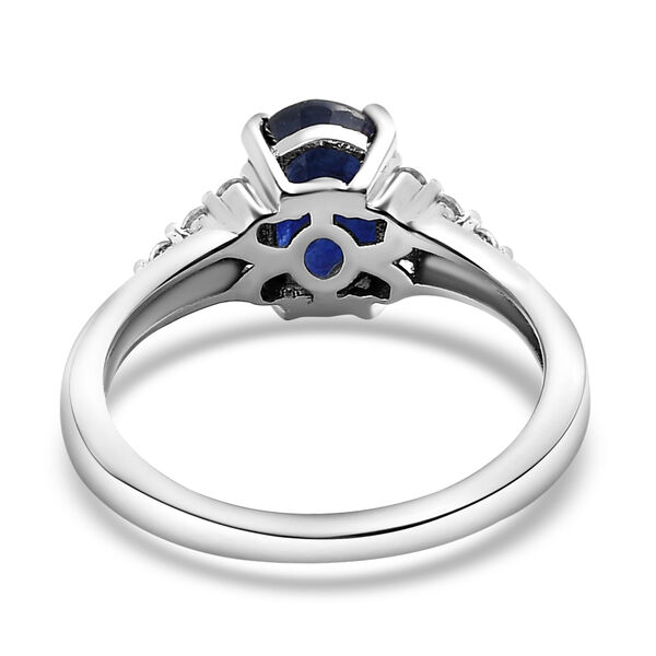 Masoala Saphir und weißer Zirkon-Ring - 2,14 ct. image number 6