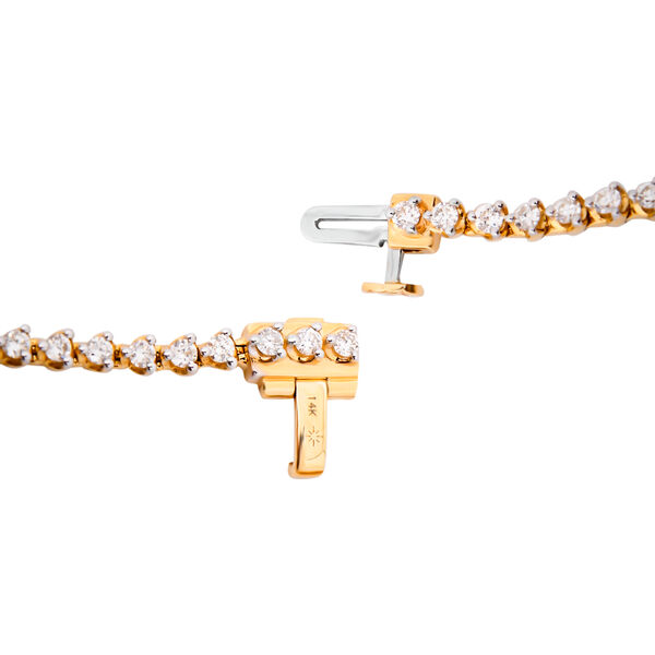 New York Kollektion - SI G-H Diamant Armband, 19 cm, 585 Gelbgold - 2 ct. image number 5