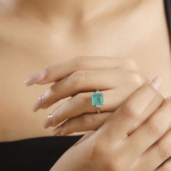 Smaragd Triplett Quarz und Topas Ring - 5,79 ct.