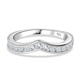 Moissanit Ring, ca. 0,45 ct.