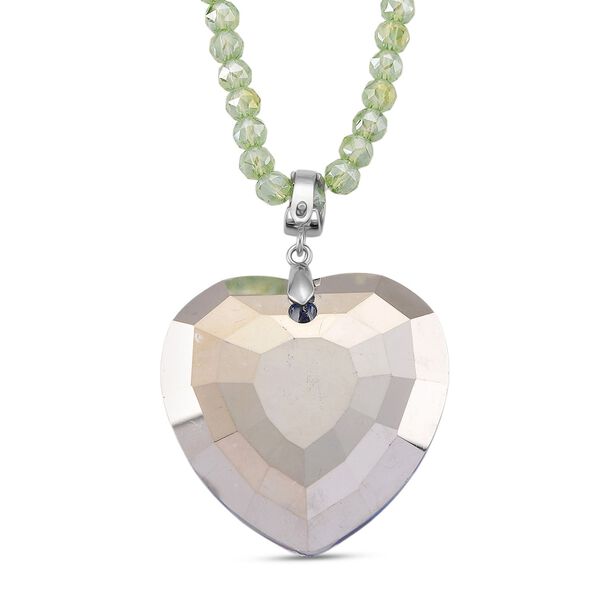 Gr&uuml;ner Magie Farbe Kristall Anh&auml;nger mit Kette ca. 60 cm + 5 cm Extender image number 5