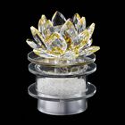 The 5th Season - Kristall Lotusblüte LED-Licht mit drehbarem Sockel, 9,5x10,5 cm, gelb