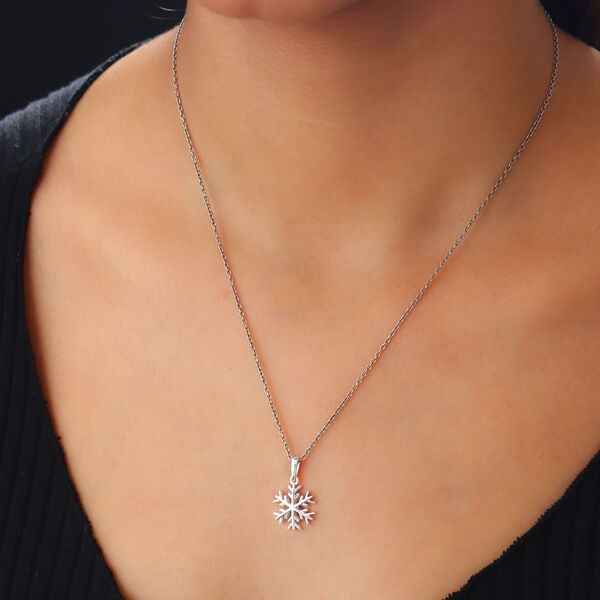 Schneeflocken-Anh&auml;nger, 925 Silber image number 3