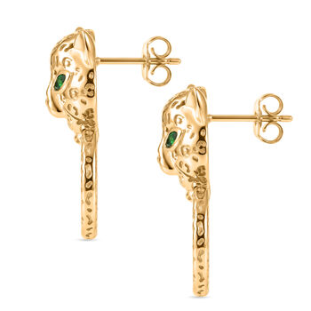 EVER TRUE Nat&uuml;rlicher Chromdiopsid Ohrringe Nickelfreies Messing ca. 0,36 ct.