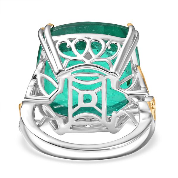 D'Joy Smaragd Triplett Quarz zweifarbiger Ring - 28,98 ct. image number 5