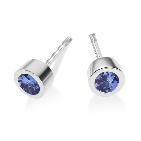 Tansanit Ohrringe, 925 Silber rhodiniert - 0,53 ct. image number 6