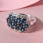 London Blautopas Cluster Ring in Silber, 2,80 ct. image number 1