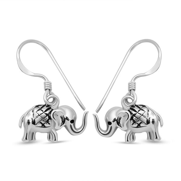 Elefanten-Ohrringe. 925 Silber oxidiert ca. 4,80g