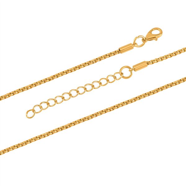 Kristall-Halskette mit Mehrfarbigem Pfau-Motiv aus Glas, ca. 70 cm, in Goldfarben image number 3