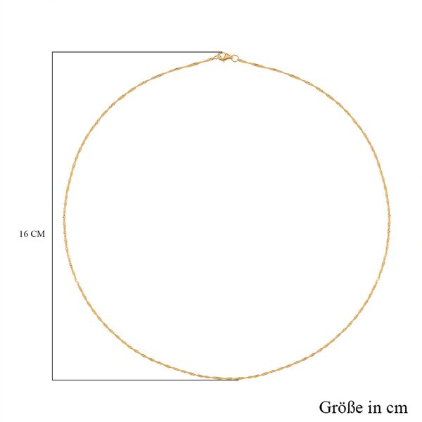 925 Silber vergoldetKette ca. 50 cm image number 5