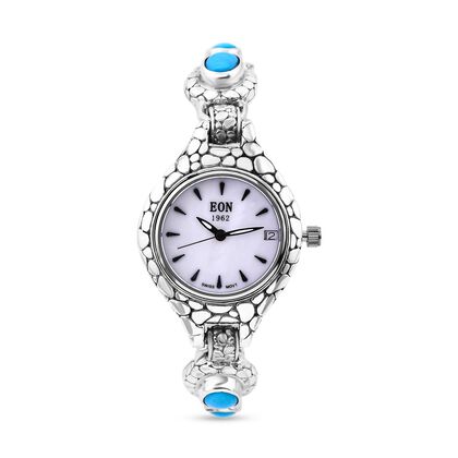 Sleeping Beauty T&uuml;rkis Armband ca. 19 cm 925 Silber ca. 6,64 ct.