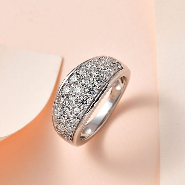 Moissanit Cluster Ring - 0,96 ct. image number 7