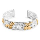 925 Silber Zweifarbige Beschichtung Armreif ca. 19 cm ca. 30,74g