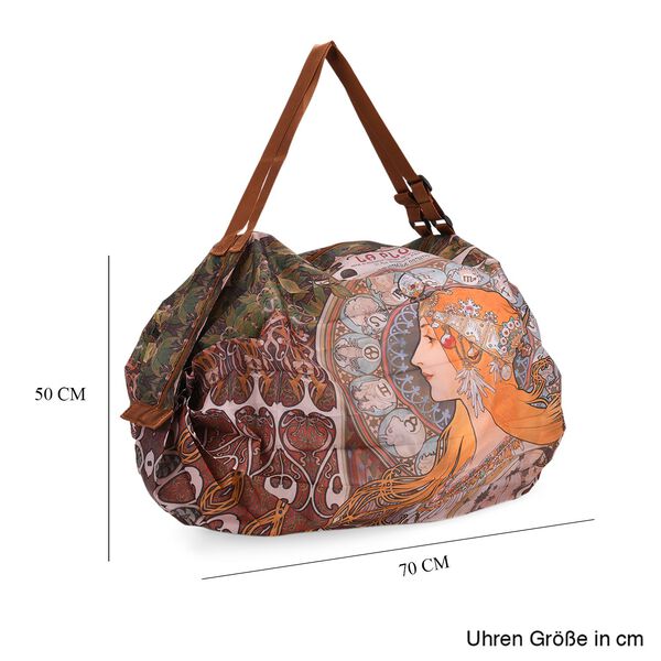 Shopper Tasche mit La Plume Mucha Design, 40x30x12cm, Mucha image number 11
