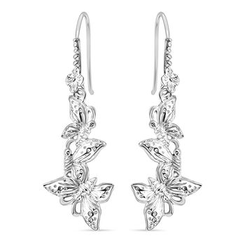 Royal Bali - 925 Silber Schmetterling Ohrringe 5,70g