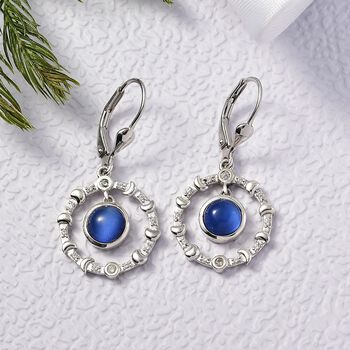 D'Joy Aurora Mondstein und Zirkon Ohrringe - 2,13 ct.