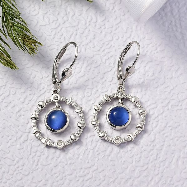 D'Joy Aurora Mondstein und Zirkon Ohrringe - 2,13 ct. image number 2