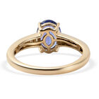 AAA Tansanit und Diamant-Ring, 585 Gelbgold  ca. 1,78 ct image number 5