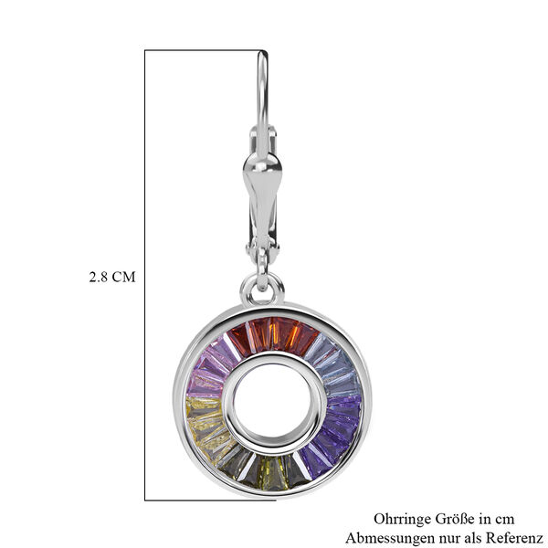 LUSTRO STELLA mehrfarbige Zirkonia-Ohrringe - 1,94 ct. image number 5