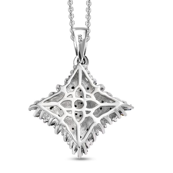 Mehrfarbiger Diamant-Anhänger mit 50cm Kette - 1 ct. image number 5