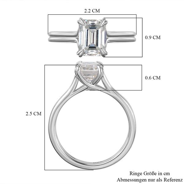 Moissanit Ring - 1,63 ct. image number 7