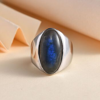 AAA Labradorit Ring - 10,61 ct.