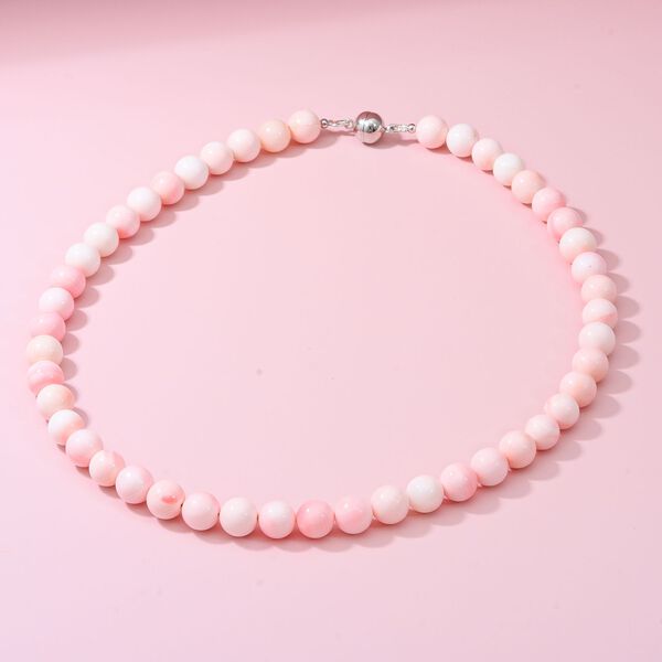 AAA Rosa K&ouml;niginnen Muschelschalen-Halskette, 50 cm - 200 ct. image number 3