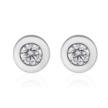 RHAPSODY - Diamant-Ohrstecker, IGI zertifiziert VS E-F, 950 Platin, ca. 0,20 ct