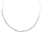 Tansanit Halskette ca. 50 cm 925 Silber ca. 6,00 ct.