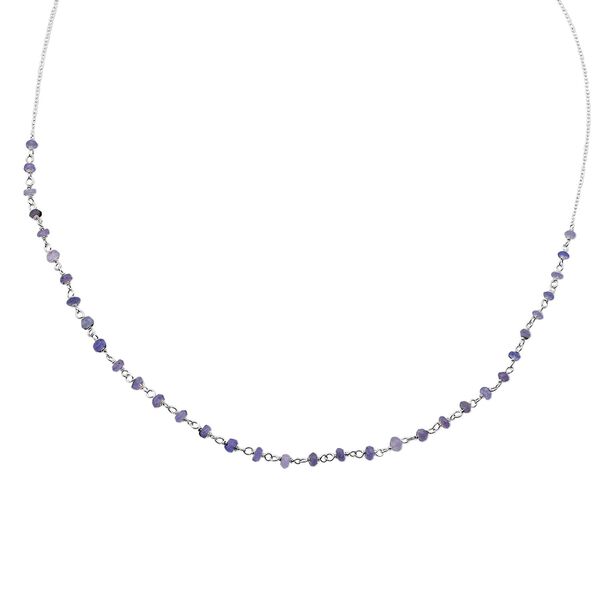 Tansanit Halskette ca. 50 cm 925 Silber ca. 6,00 ct. image number 0
