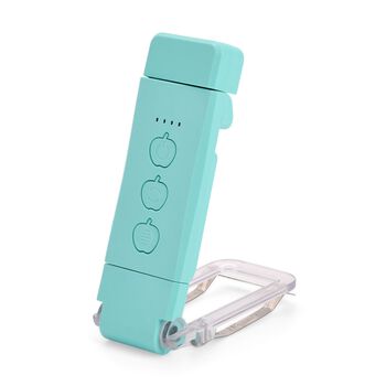 LED-Leselampe mit Clip, 3 Farbmodi, wiederaufladbar, 10,5x3,5 cm, Blau