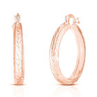 Creolen, 925 Silber ros&eacute;vergoldet ca. 2,30g