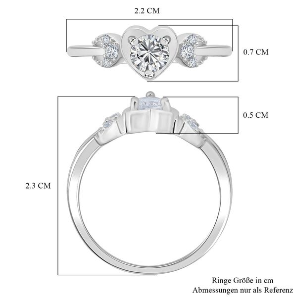 LUSTRO STELLA 2er-Set wei&szlig;er Zirkonia Ring image number 6