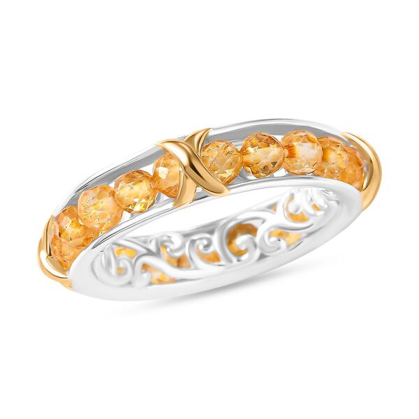 Citrin Ring Messing (Gr&ouml;&szlig;e 16.00) ca. 9,00 ct image number 4