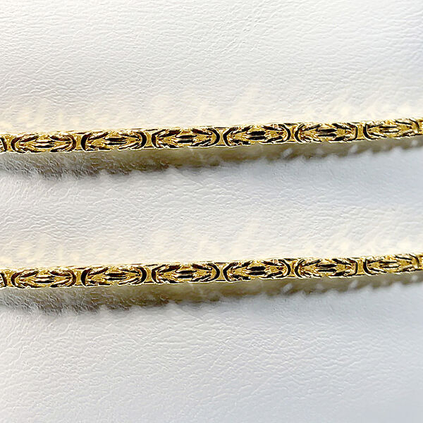 Italienische K&ouml;nigskette, ca. 50 cm, 375 Gelbgold ca. 5,65g image number 2