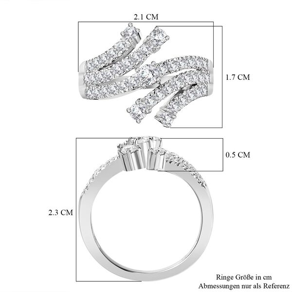 Moissanit Ring, ca. 1,05 ct. image number 8