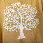 T-Shirt mit Baum-Stickerei, Senfgelb, Einheitsgröße  image number 3