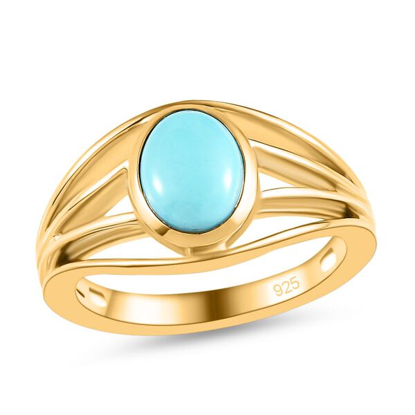 Amerikanischer, natürlicher Sleeping Beauty Türkis-Ring image number 4